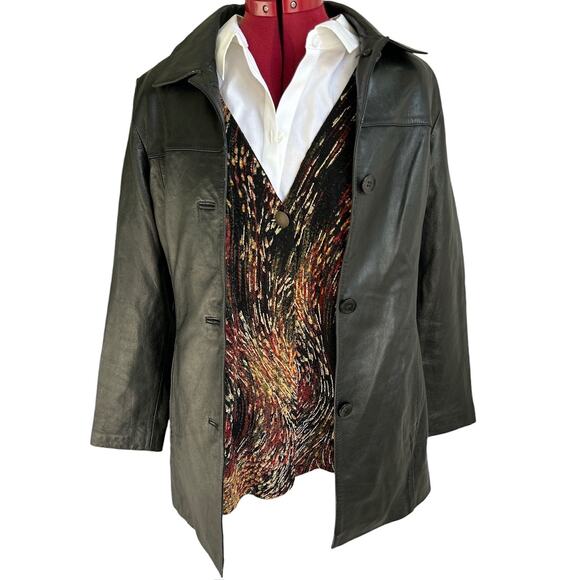 Coldwater Creek‎ Size XL Vintage Y2K Artsy One Button Fire Cardigan Blouse - Picture 3 of 8